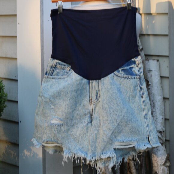 Pinkblush Light Blue Jean Shorts - Picture 2 of 7